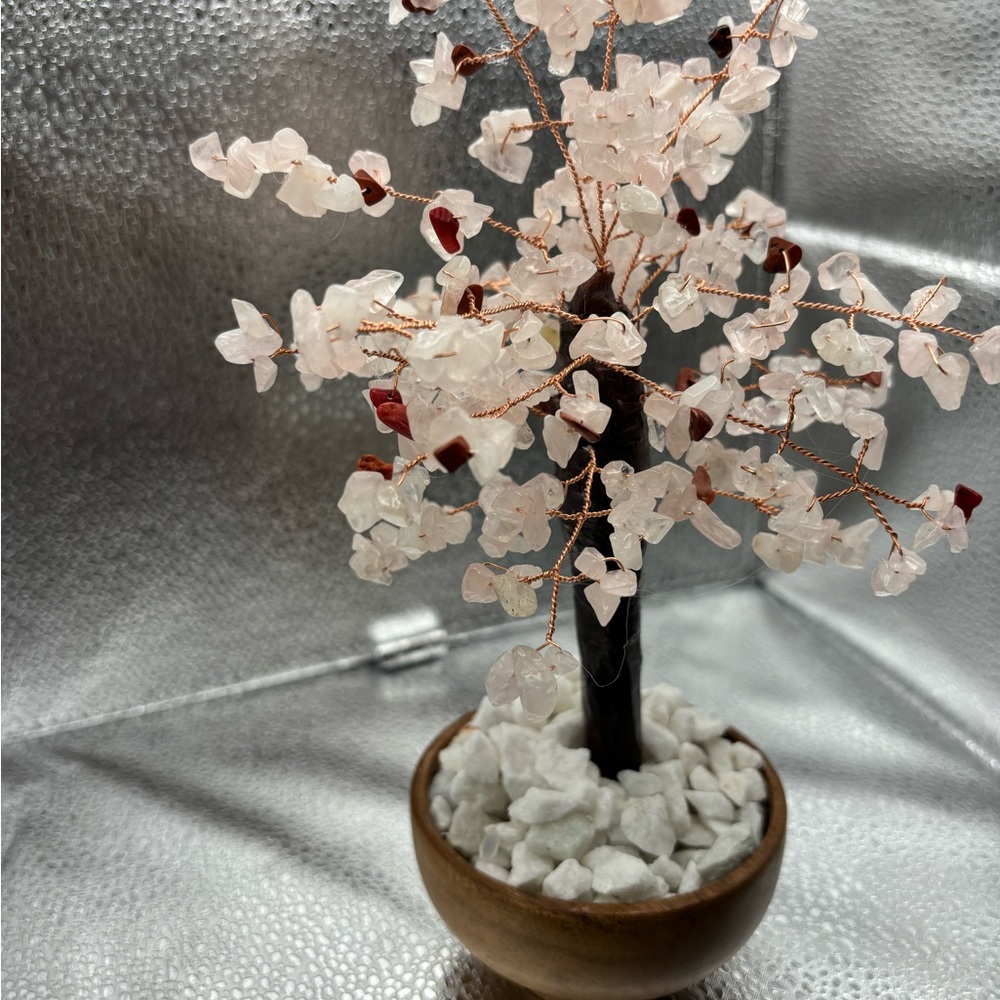 Árbol de la vida de cuarzo rosado - Picture 6 of 10